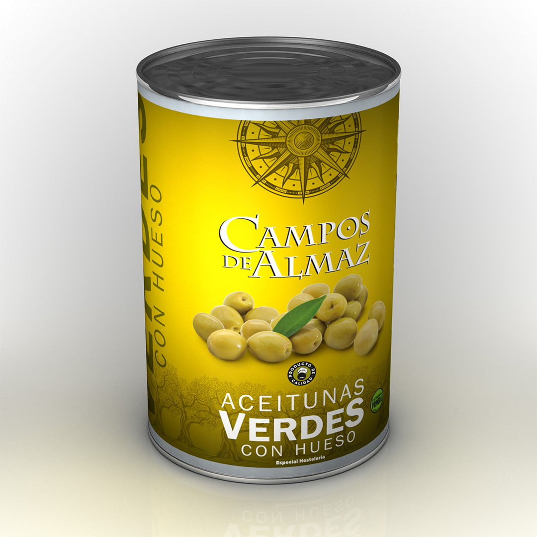 Aceituna Verde Con Hueso 5 Kg Campos De Almaz