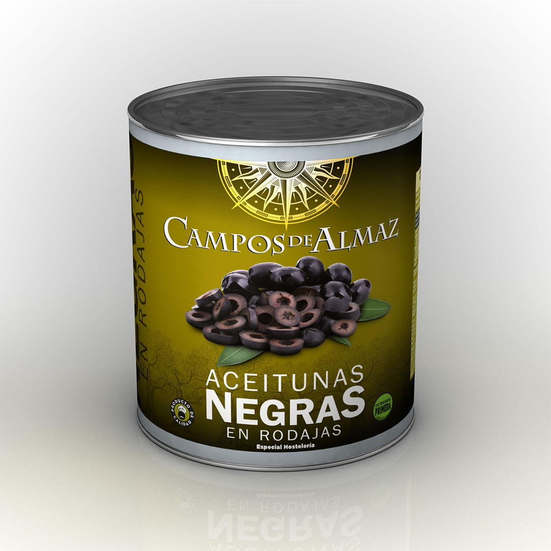 Aceituna Negra En Rodajas 3 Kg Campos De Almaz