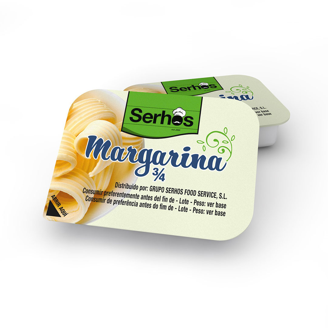 Margarina 3 4 100 Vegetal 10 G Serhos